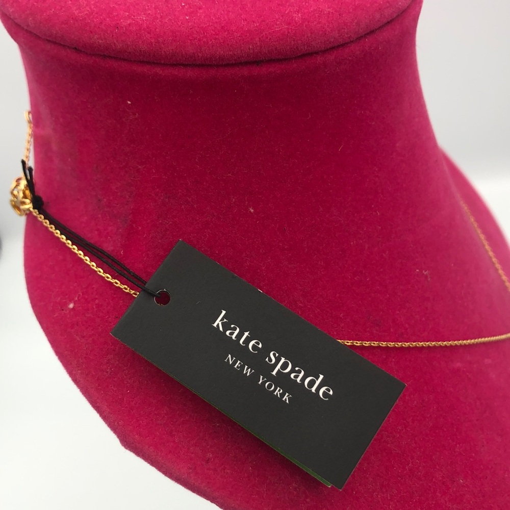 Kate Spade Adjustable Length Gold Color Heart Pendant Necklace New - Picture 11 of 11